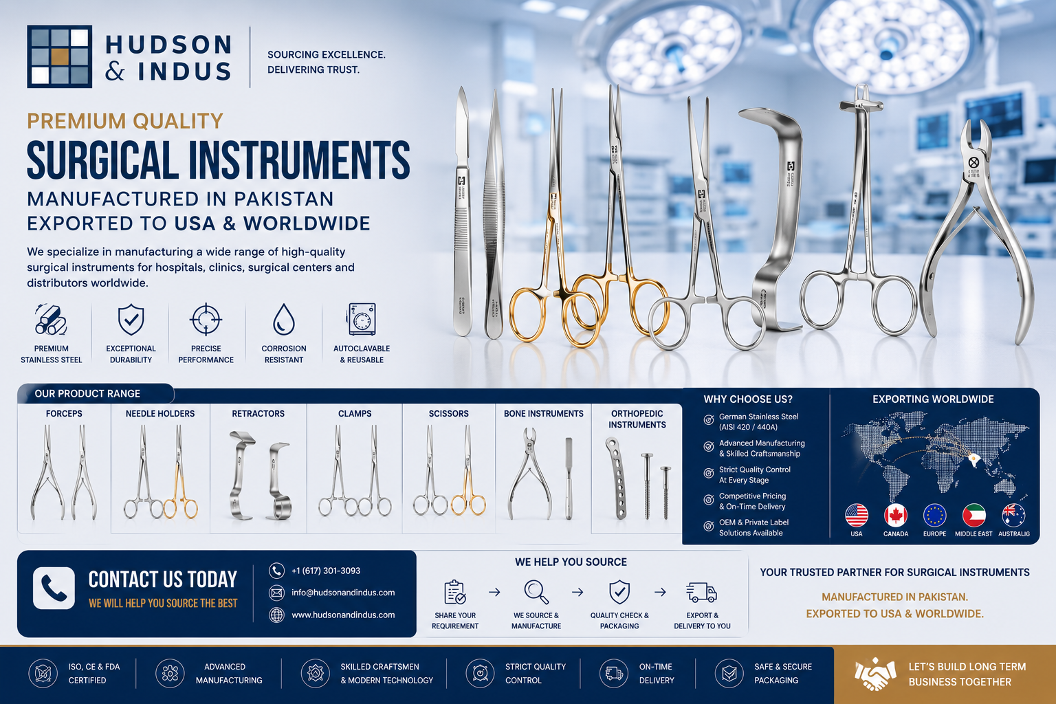 Premium Surgical Scissors Manufacturing & Export